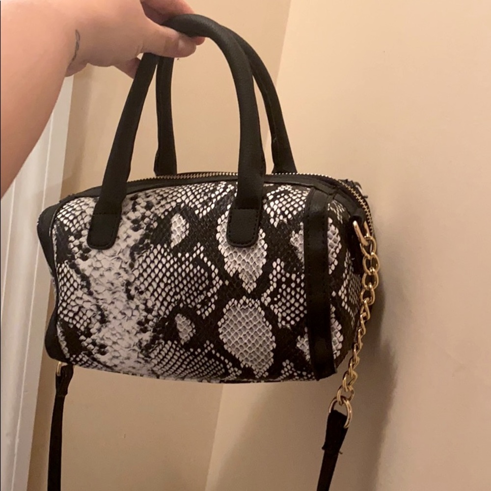 Snake print purse